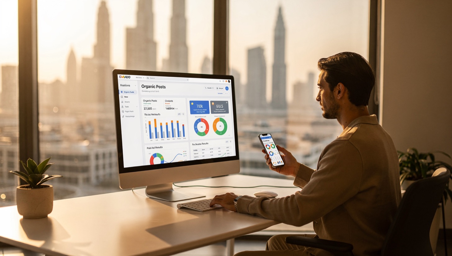Organic and paid social do different jobs in Dubai; most businesses need a mix.