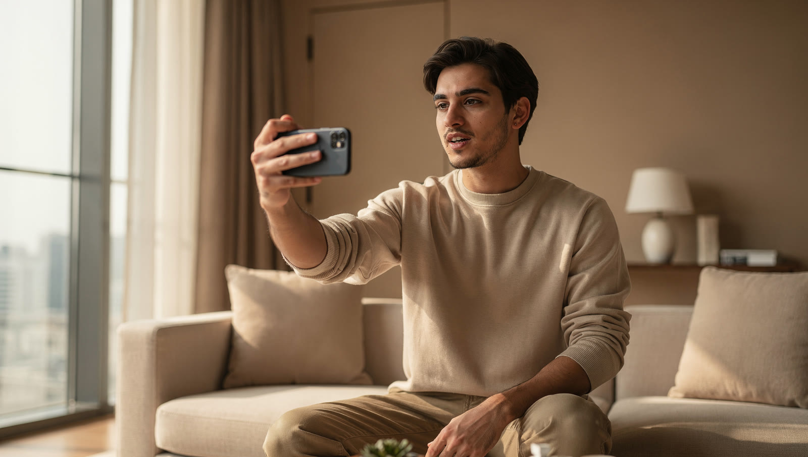 Dubai-based creators filming short vertical video, the format TikTok rewards.